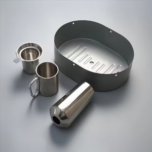 Proveedor de embutición profunda de aluminio o SUS personalizado, piezas de embutición profunda\\/hilatura de metal, carcasa de la parte inferior, pieza de estampado de metal